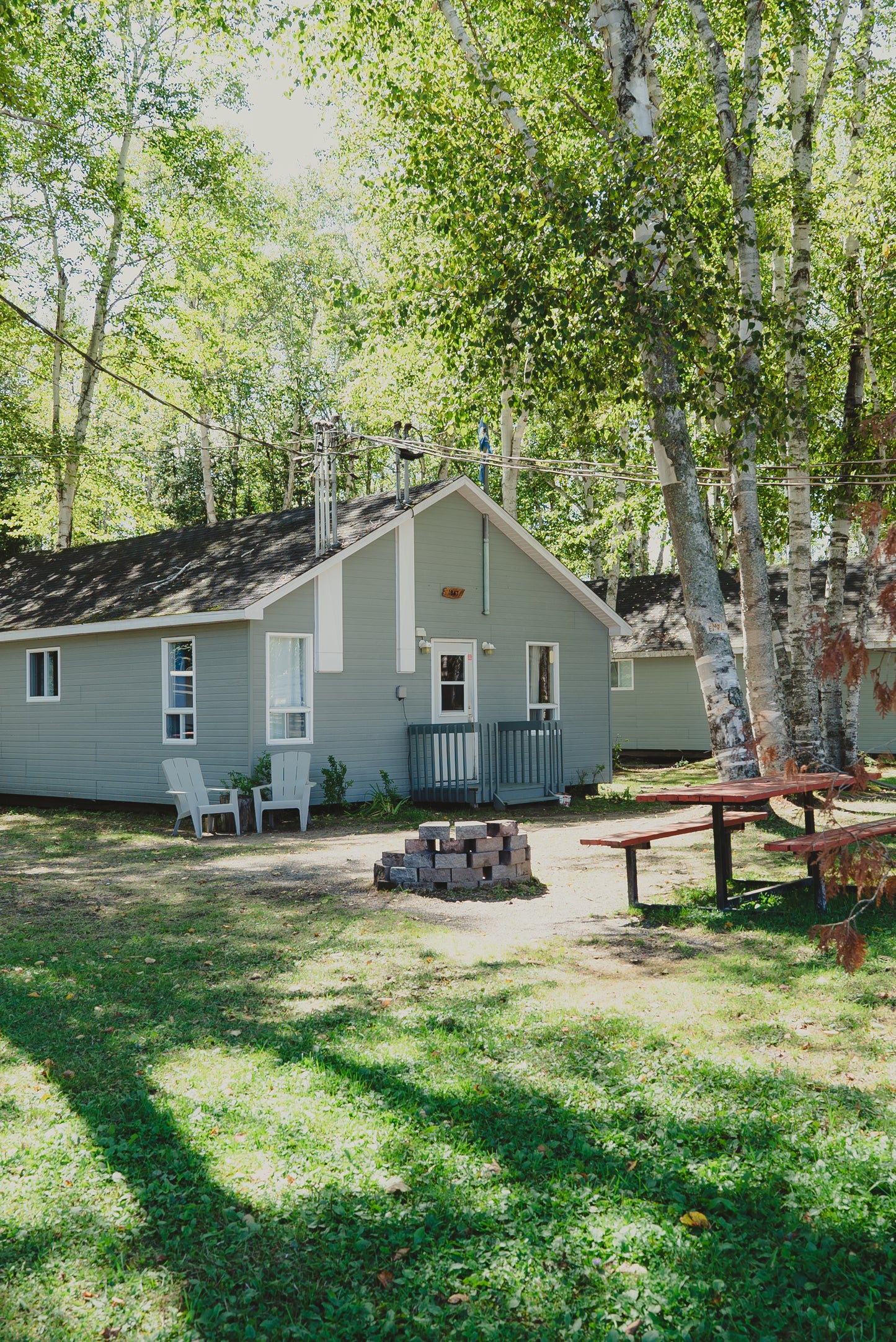 Chalets et emplacements au camping Remigny