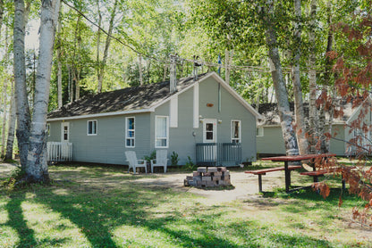 Chalets et emplacements au camping Remigny