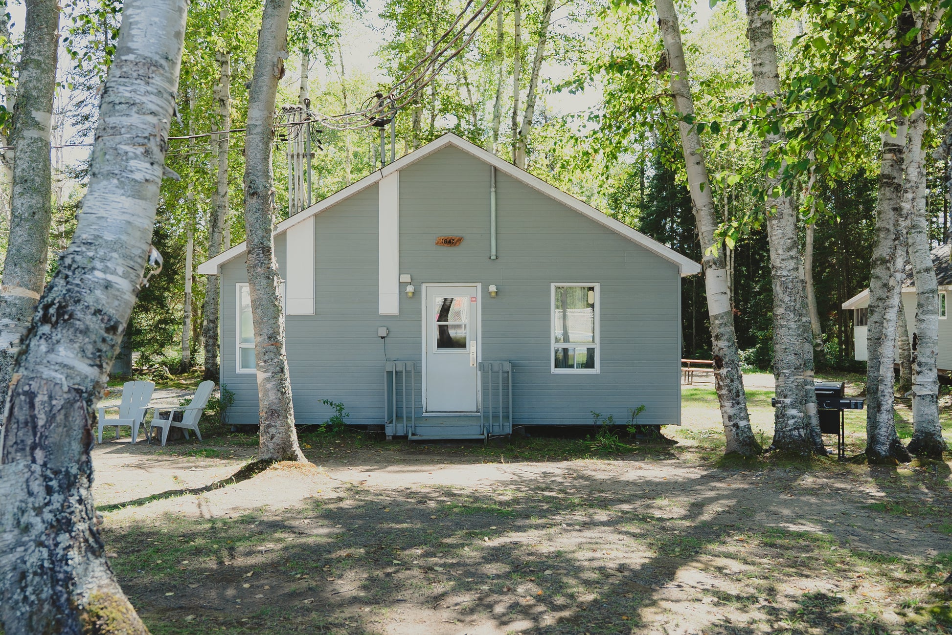 Chalets et emplacements au camping Remigny